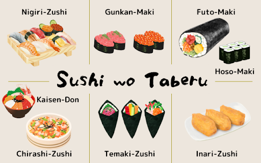 Different Types of Sushi 